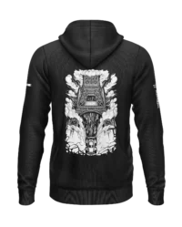 Rocket Baguette – Hoodie zippé Black & White Major Paris 2026 – Image 4