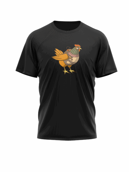 Croissant Strike – T-shirt Poulet – Image 3
