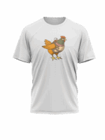 Croissant Strike – T-shirt Poulet – Image 2
