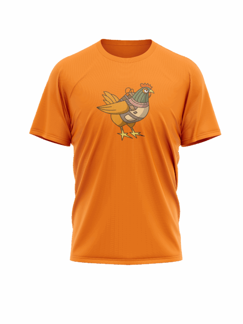Croissant Strike – T-shirt Poulet – Image 1