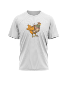 Croissant Strike – T-shirt Poulet – Image 2