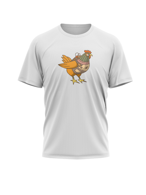 Croissant Strike – T-shirt Poulet – Image 2