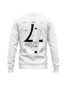 4eSport – Sweat Brodé White – Image 3